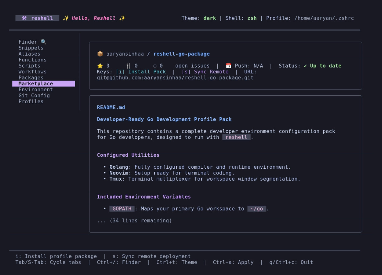 ReShell Marketplace